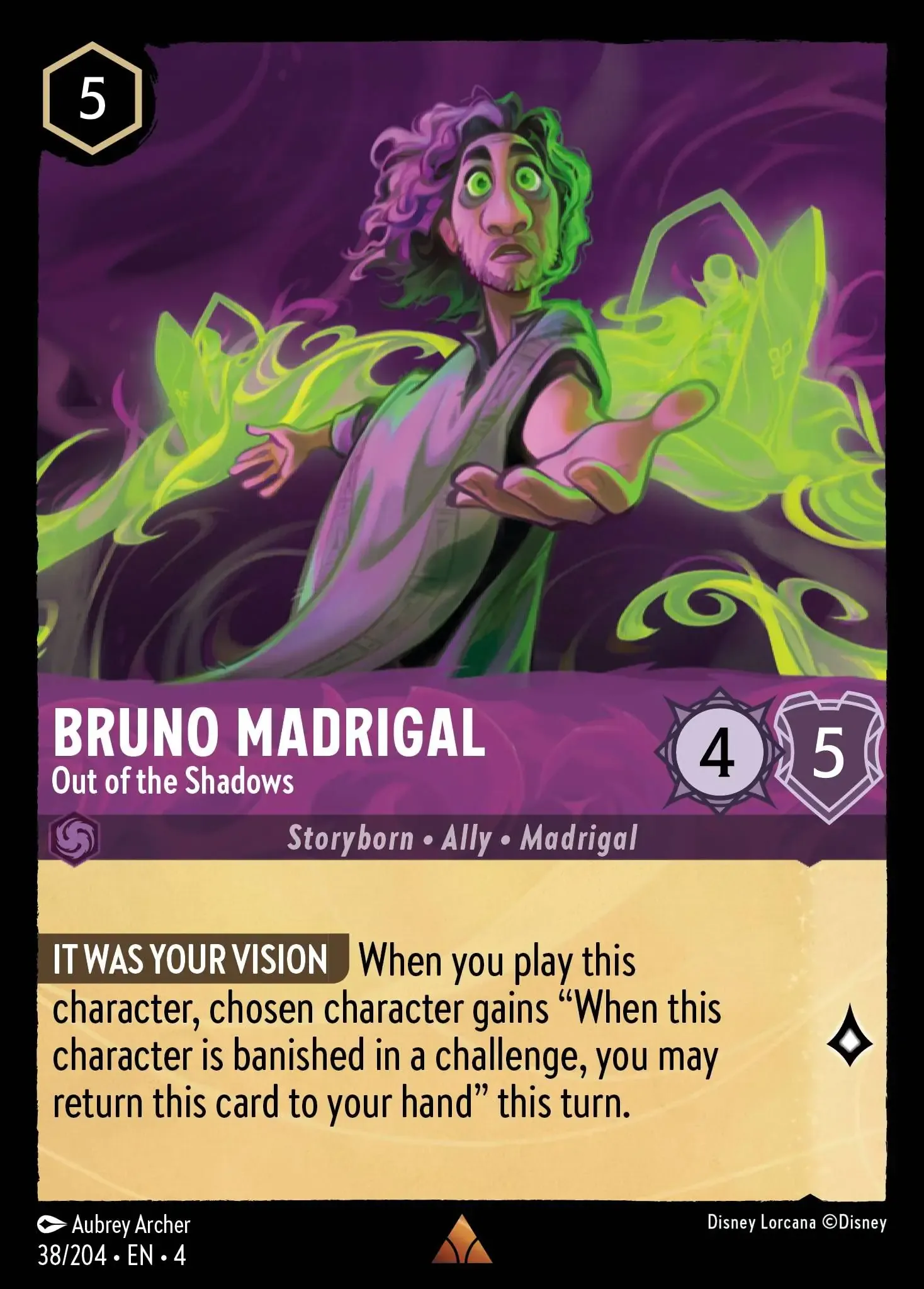 Lorcana - Bruno Madrigal - Out of the Shadows - Ursula's Return