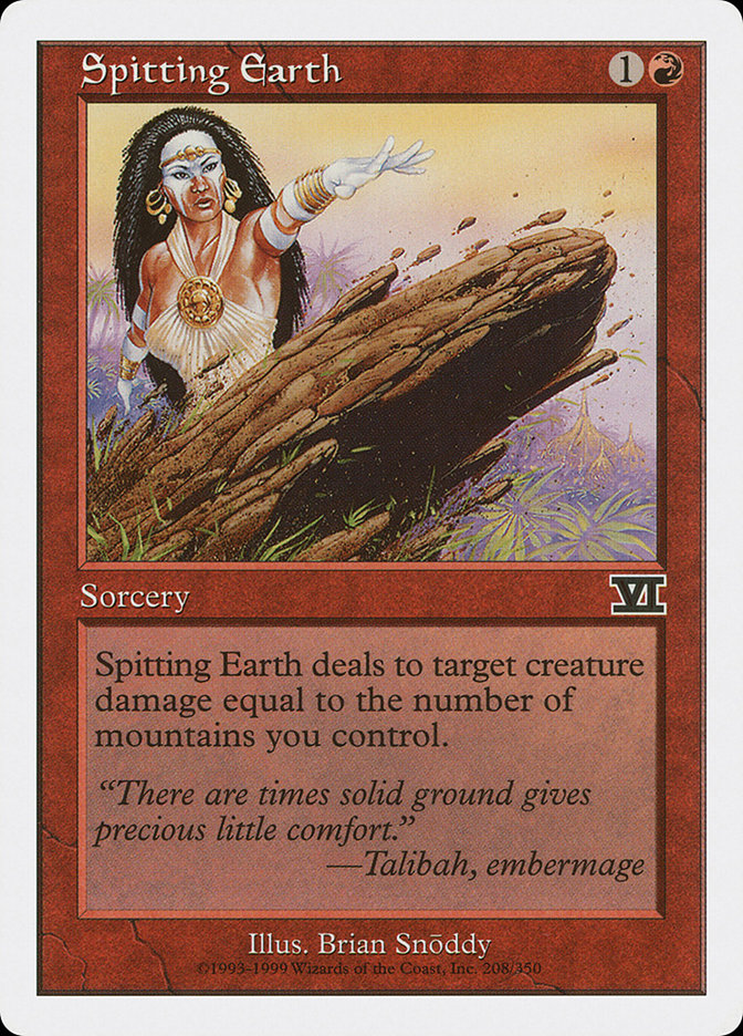 Magic: The Gathering - Spitting Earth - Sixth Edition