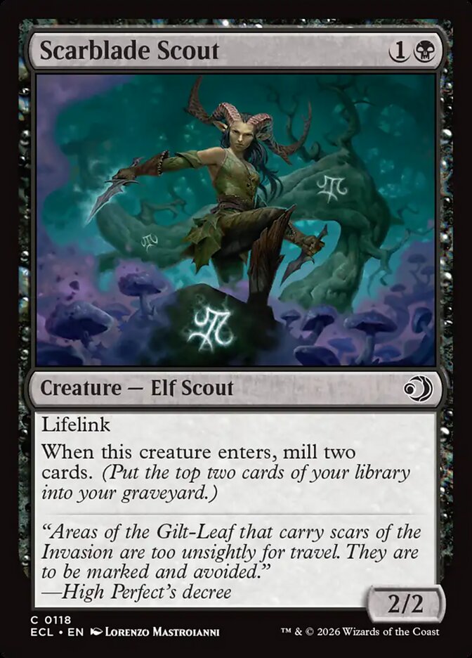 MTG - Scarblade Scout - Lorwyn Eclipsed (SOS)