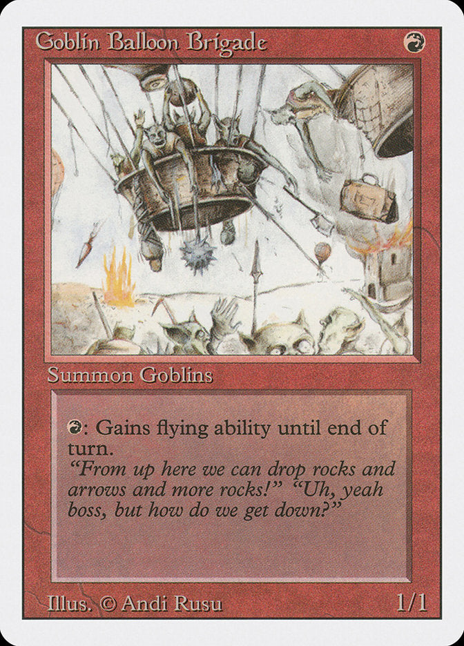 Magic: The Gathering - Goblin Balloon Brigade - Revised