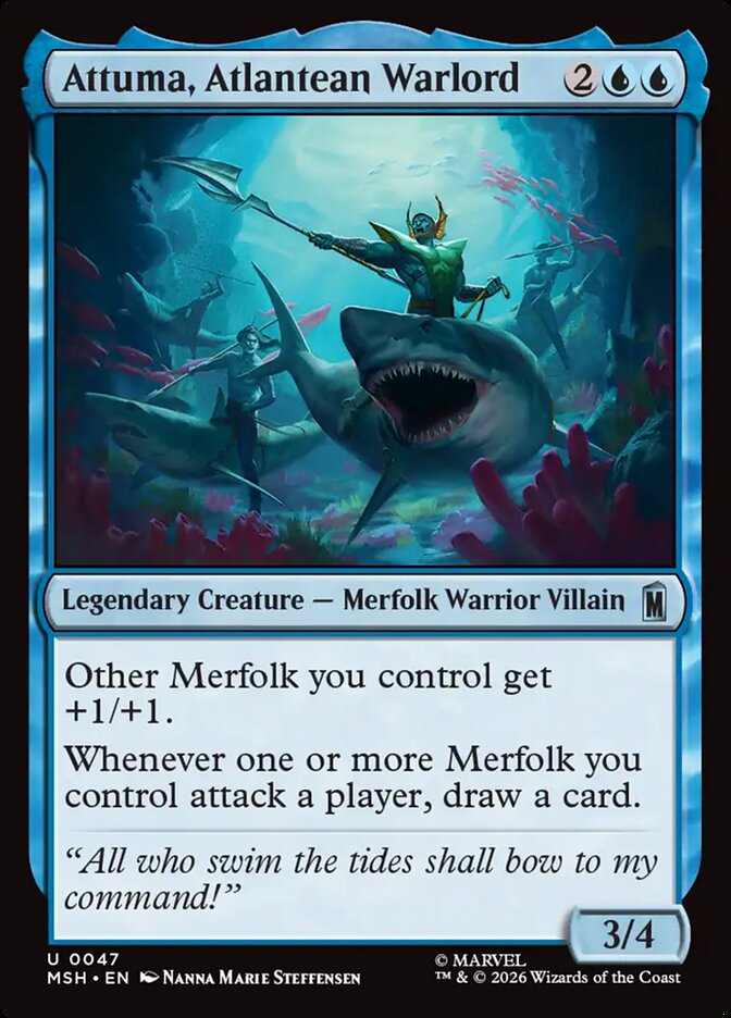 Magic: The Gathering - Attuma, Atlantean Warlord - Marvel Super Heroes