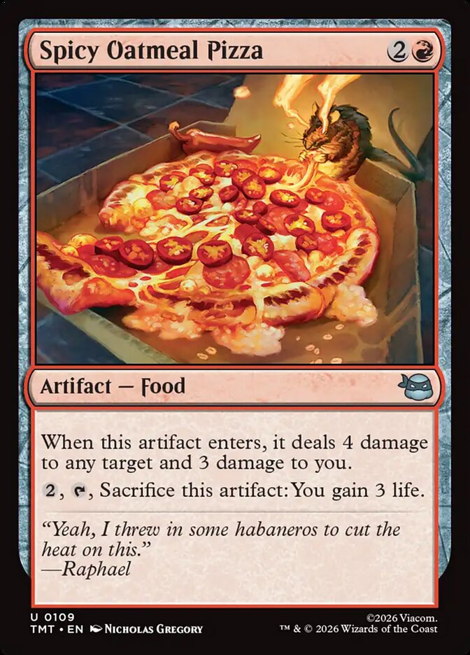 MTG - Spicy Oatmeal Pizza - Teenage Mutant Ninja Turtles (SOS)