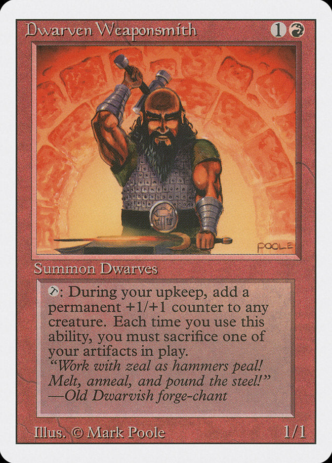 Magic: The Gathering - Dwarven Weaponsmith - Revised