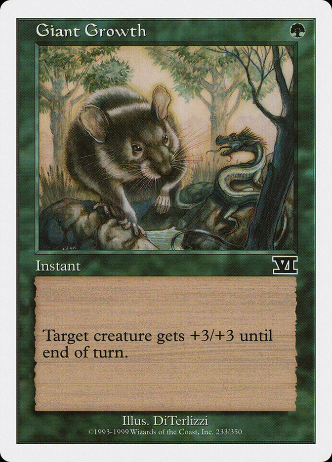 Magic: The Gathering - Giant Growth - Sixth Edition