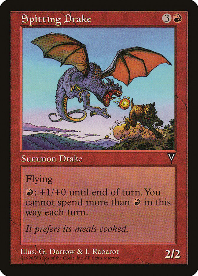 Magic: The Gathering - Spitting Drake - Visions