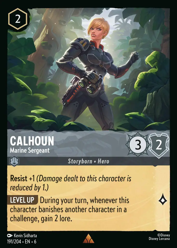 Lorcana - Calhoun - Marine Sergeant - Azurite Sea