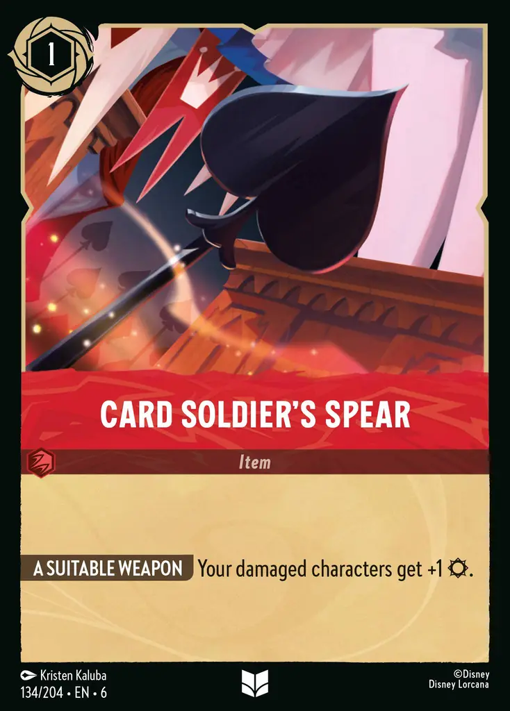 Lorcana - Card Soldier's Spear - Azurite Sea