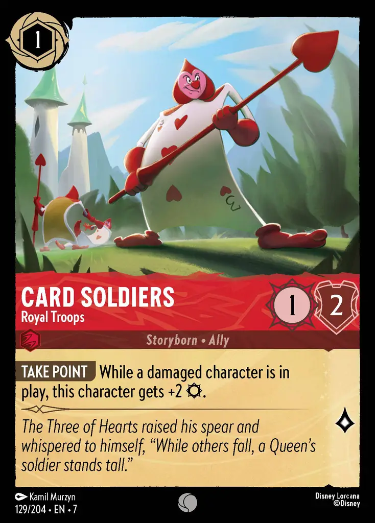 Lorcana - Card Soldiers - Royal Troops - Archazia's Island