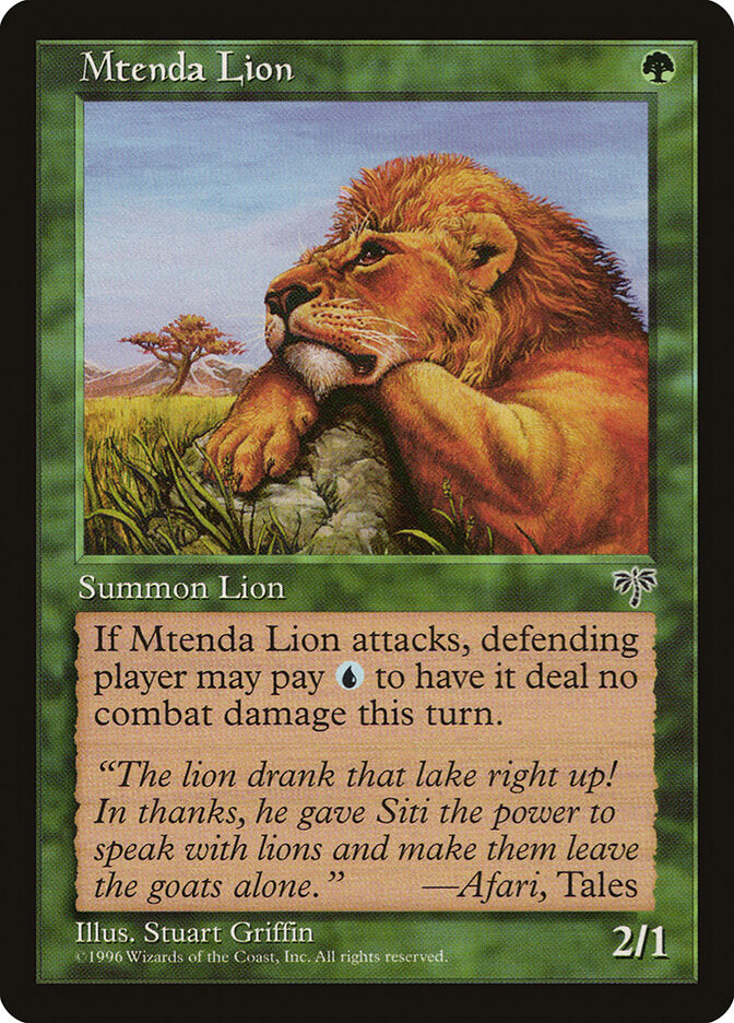 Magic: The Gathering - Mtenda Lion - Mirage