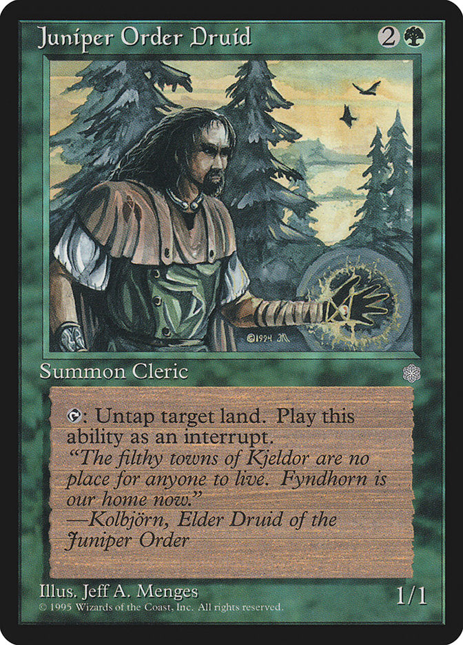 Magic: The Gathering - Juniper Order Druid - Ice Age