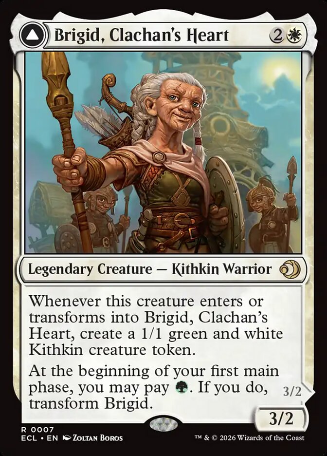 MTG - Brigid, Clachan's Heart // Brigid, Doun's Mind - Lorwyn Eclipsed (SOS)