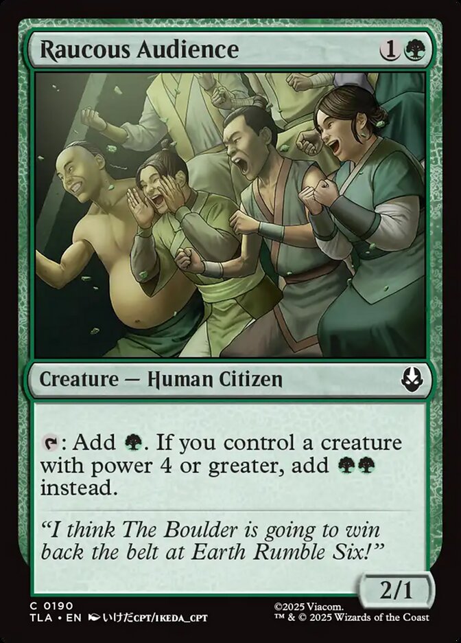 Magic: The Gathering - Raucous Audience - Avatar: The Last Airbender