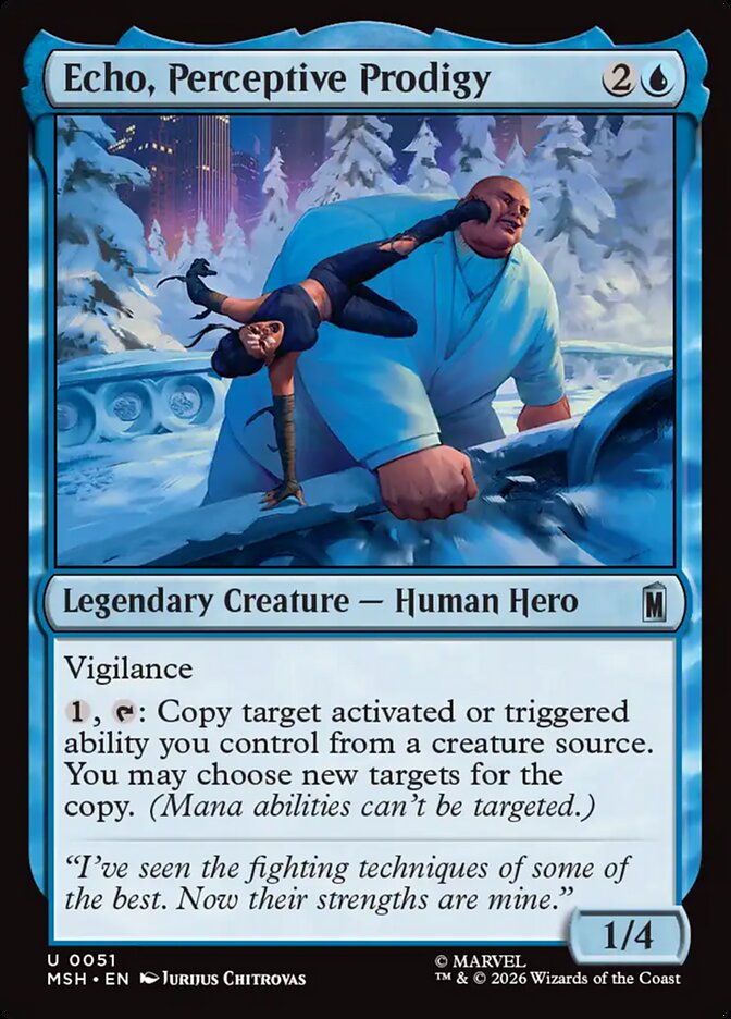 Magic: The Gathering - Echo, Perceptive Prodigy - Marvel Super Heroes