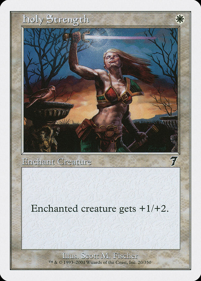 Magic: The Gathering - Holy Strength - Seventh Edition