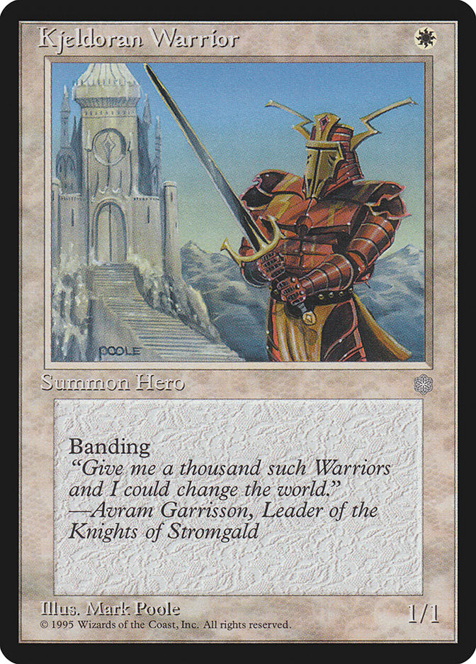 Magic: The Gathering - Kjeldoran Warrior - Ice Age
