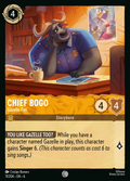 Lorcana - Chief Bogo - Gazelle Fan - Azurite Sea