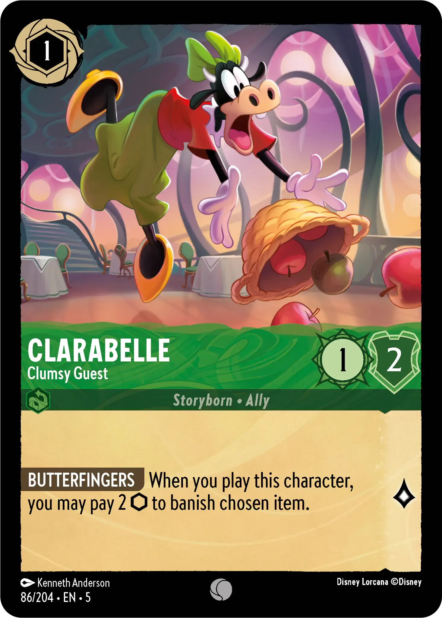 Lorcana - Clarabelle - Clumsy Guest - Shimmering Skies