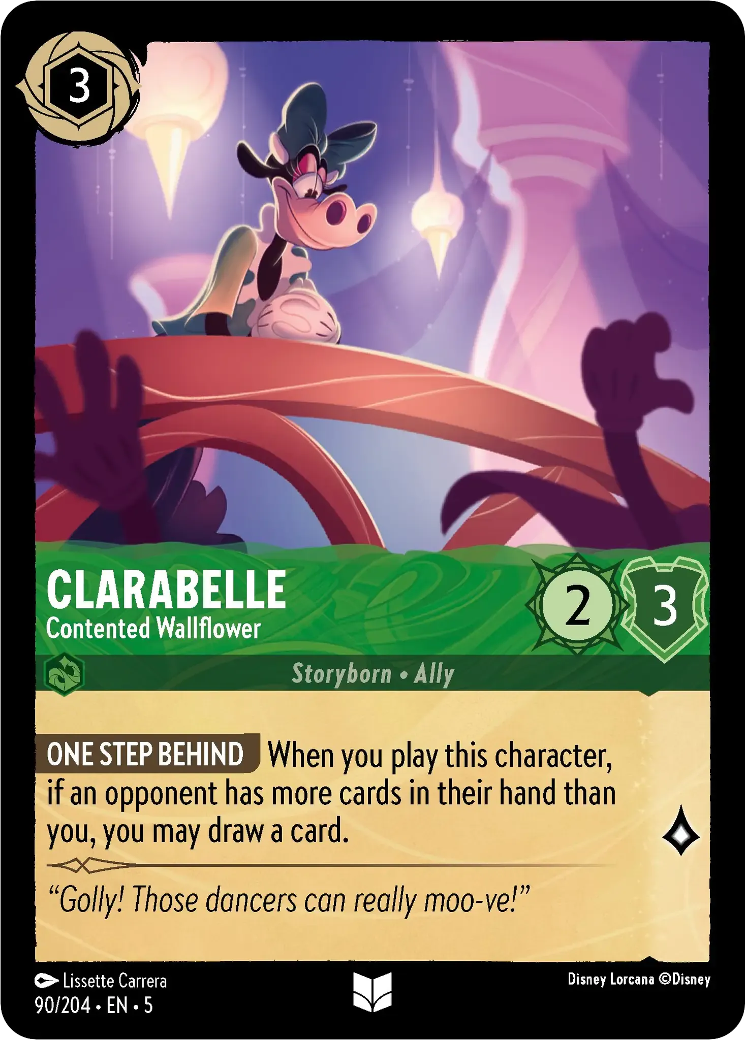 Lorcana - Clarabelle - Contented Wallflower - Shimmering Skies