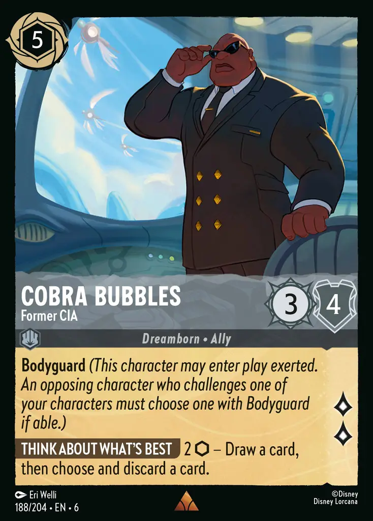 Lorcana - Cobra Bubbles - Former CIA - Azurite Sea
