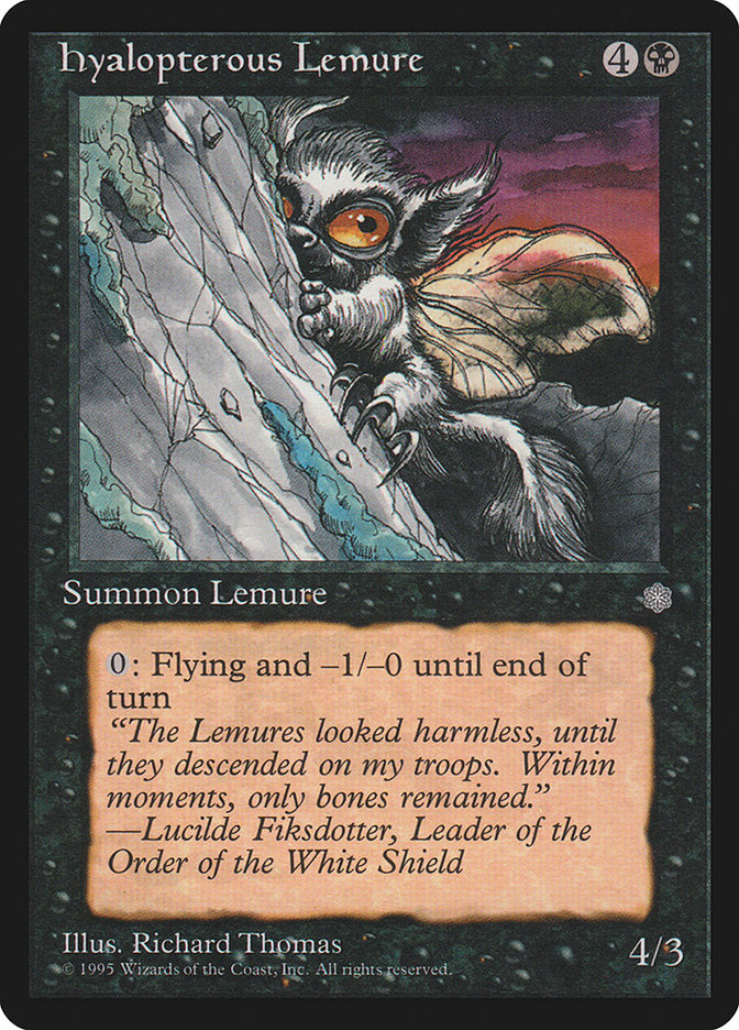 Magic: The Gathering - Hyalopterous Lemure - Ice Age
