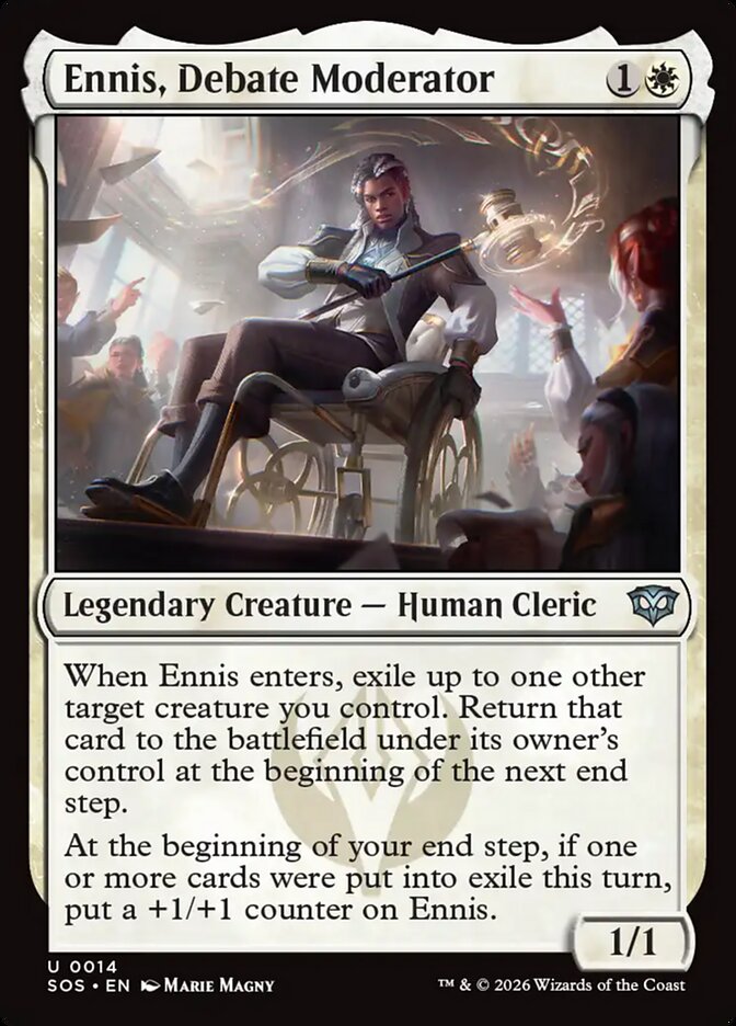 MTG - Ennis, Debate Moderator - Secrets of Strixhaven (SOS)