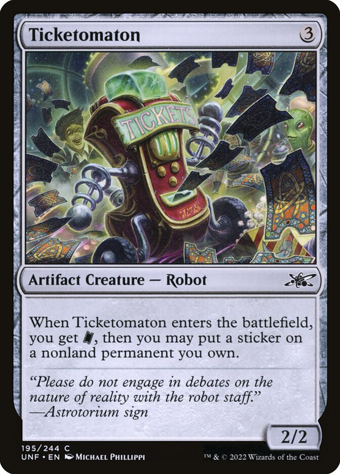 MTG - Ticketomaton - Unfinity (SOS)