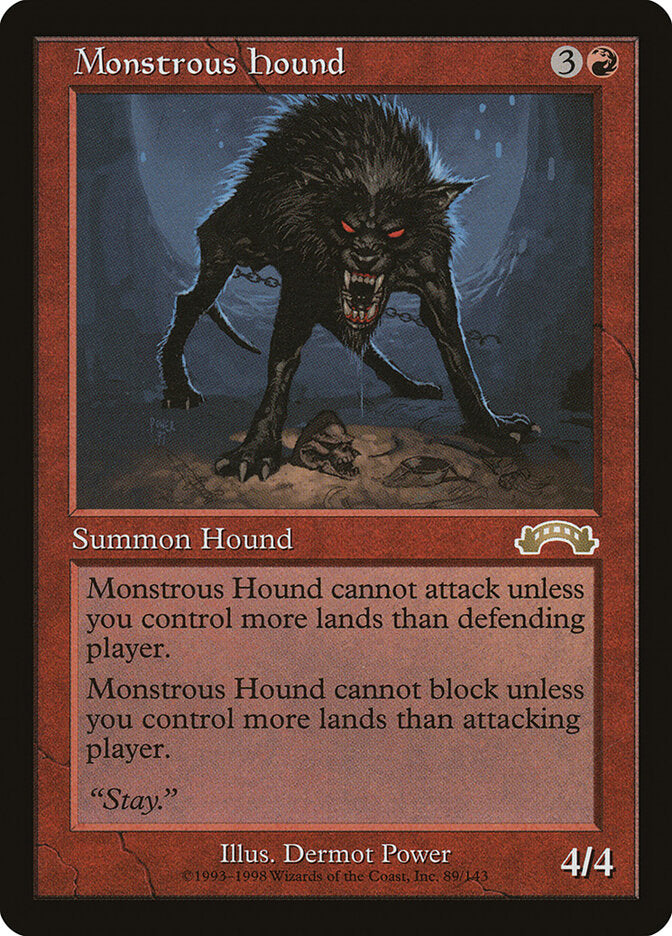 Magic: The Gathering - Monstrous Hound - Exodus