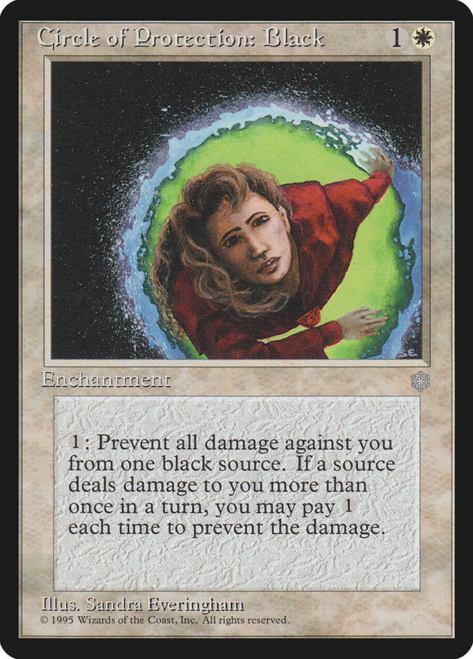 Magic: The Gathering - Circle of Protection: Black - Ice Age