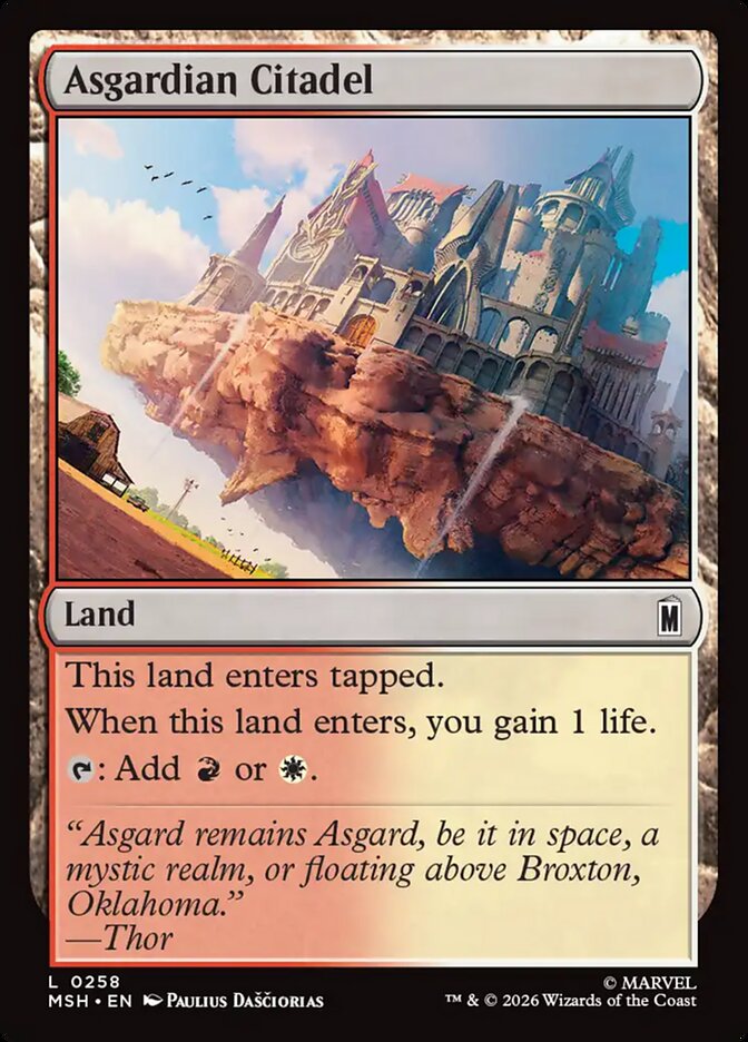 Magic: The Gathering - Asgardian Citadel - Marvel Super Heroes