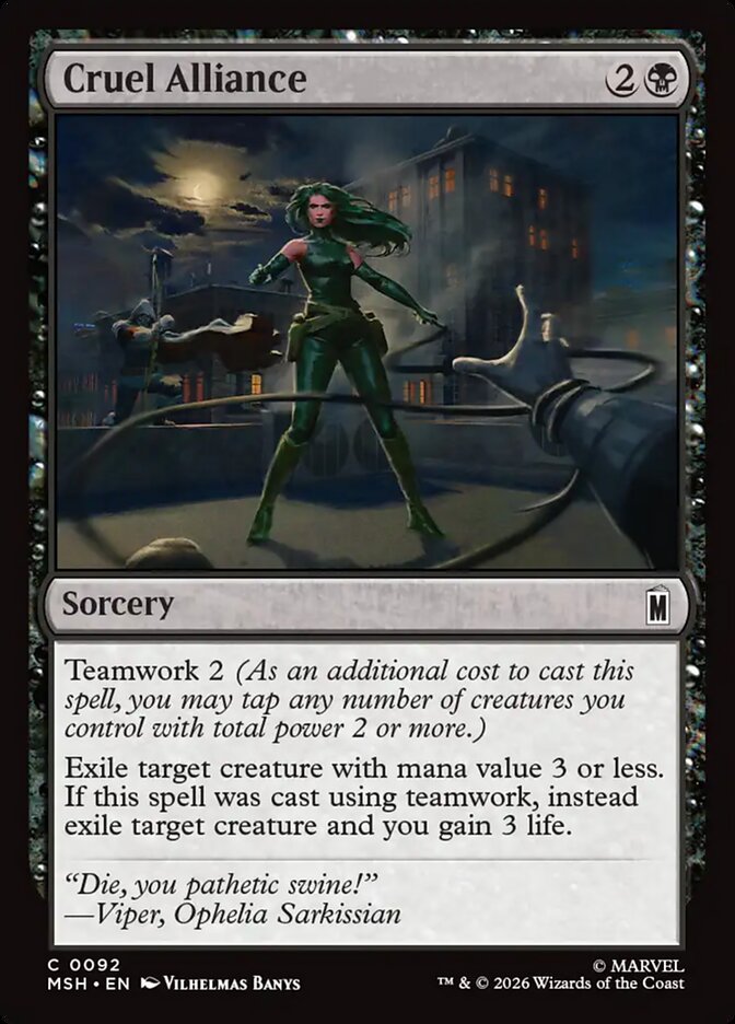 Magic: The Gathering - Cruel Alliance - Marvel Super Heroes