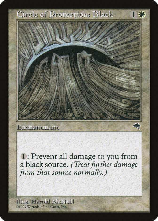 Magic: The Gathering - Circle of Protection: Black - Tempest