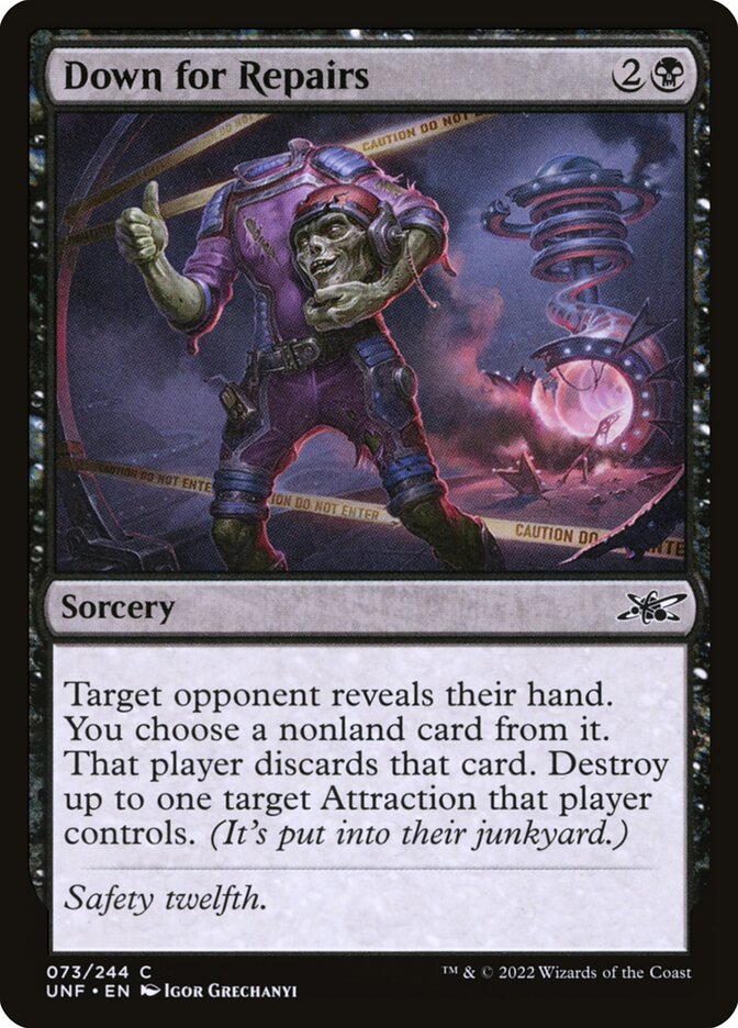 MTG - Down for Repairs - Unfinity (SOS)