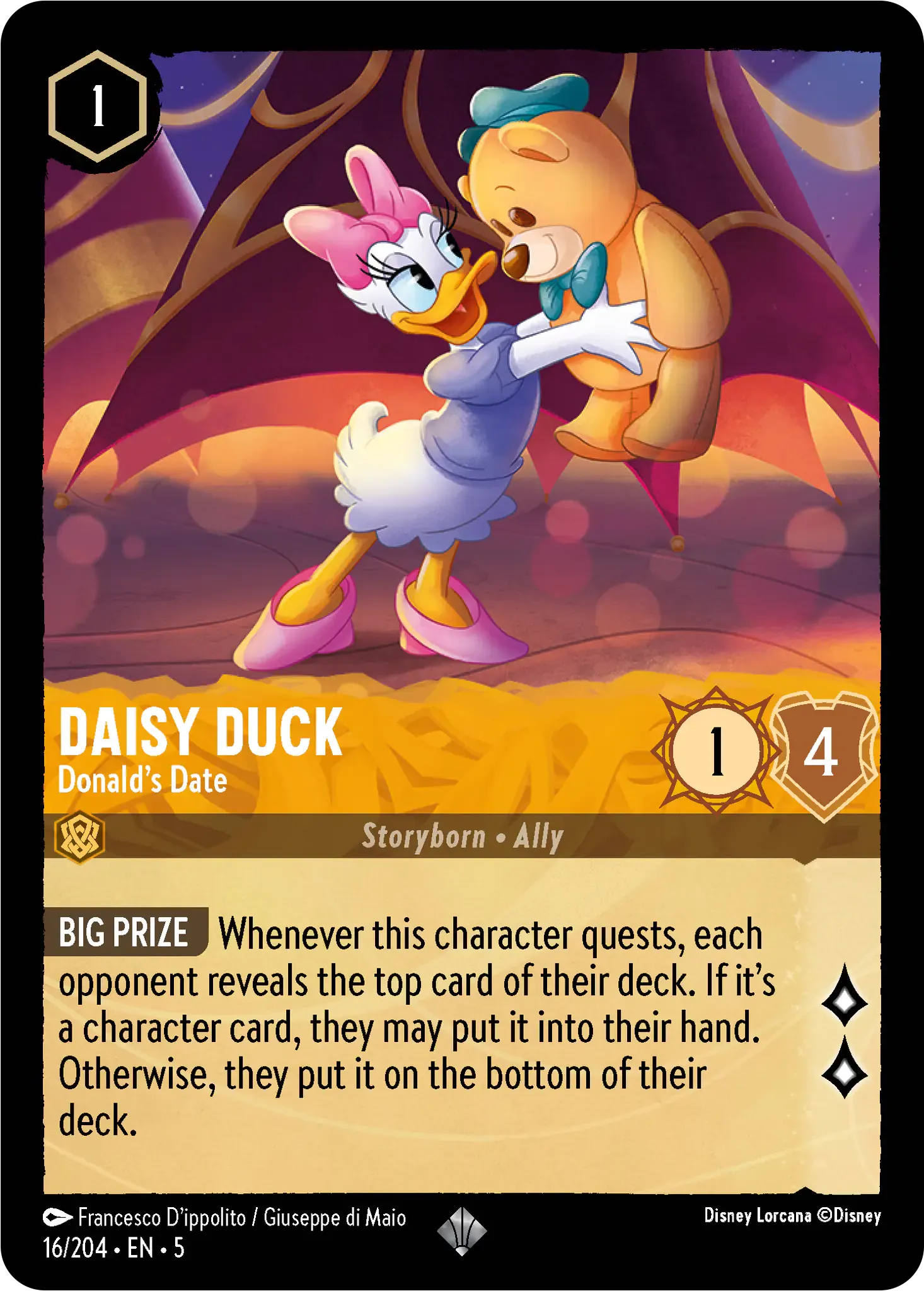 Lorcana - Daisy Duck - Donald's Date - Shimmering Skies