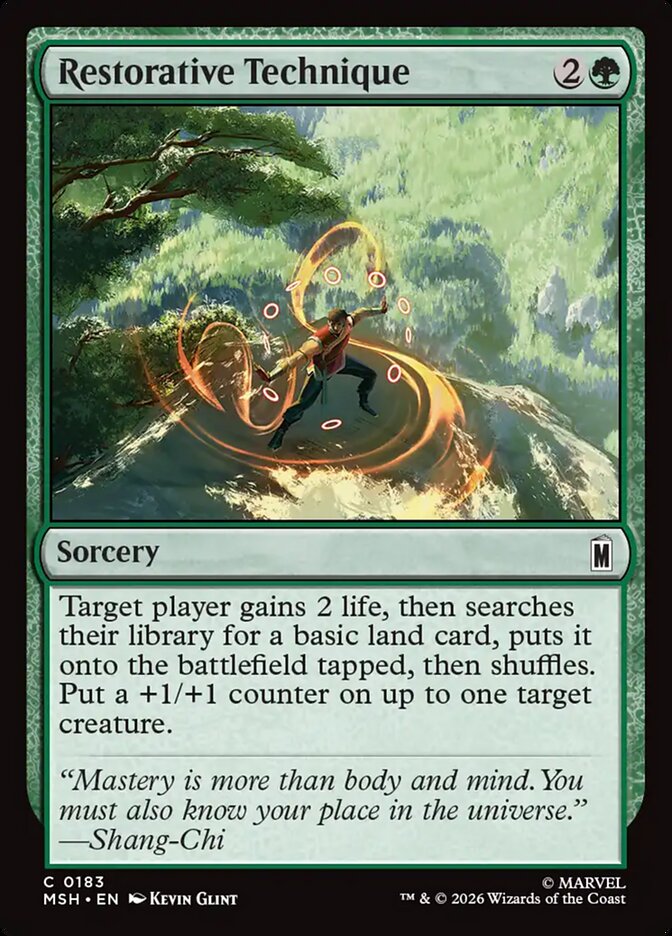 Magic: The Gathering - Restorative Technique - Marvel Super Heroes
