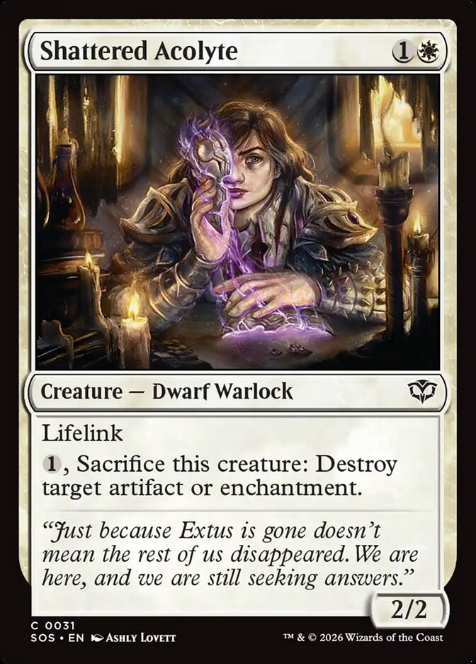 MTG - Shattered Acolyte - Secrets of Strixhaven (SOS)