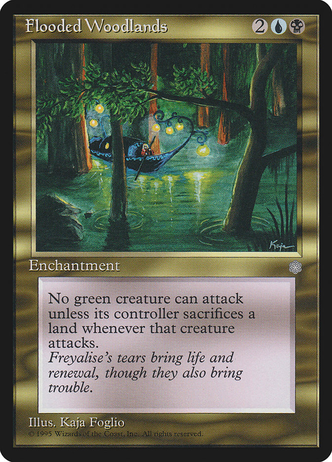 Magic: The Gathering - Flooded Woodlands - Ice Age