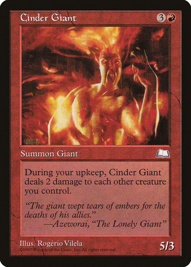 Magic: The Gathering - Cinder Giant - Weatherlight