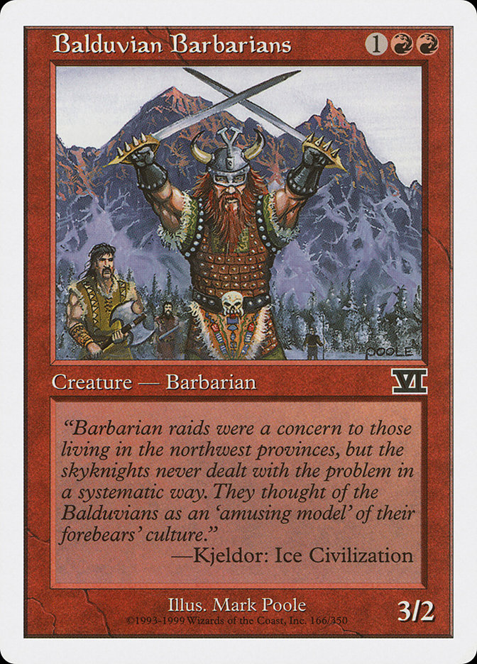 Magic: The Gathering - Balduvian Barbarians - Sixth Edition