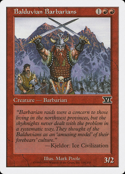 Magic: The Gathering - Balduvian Barbarians - Sixth Edition