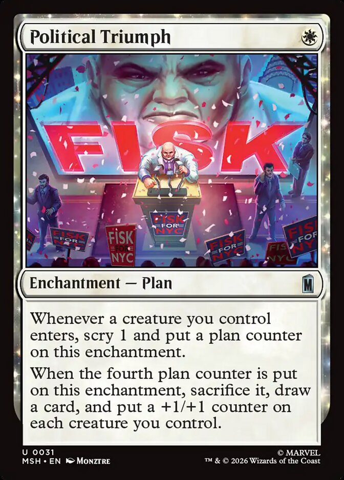 Magic: The Gathering - Political Triumph - Marvel Super Heroes