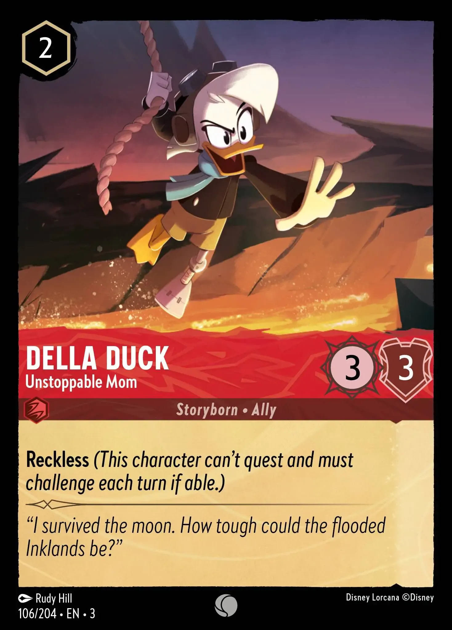 Lorcana - Della Duck - Unstoppable Mom - Into the Inklands