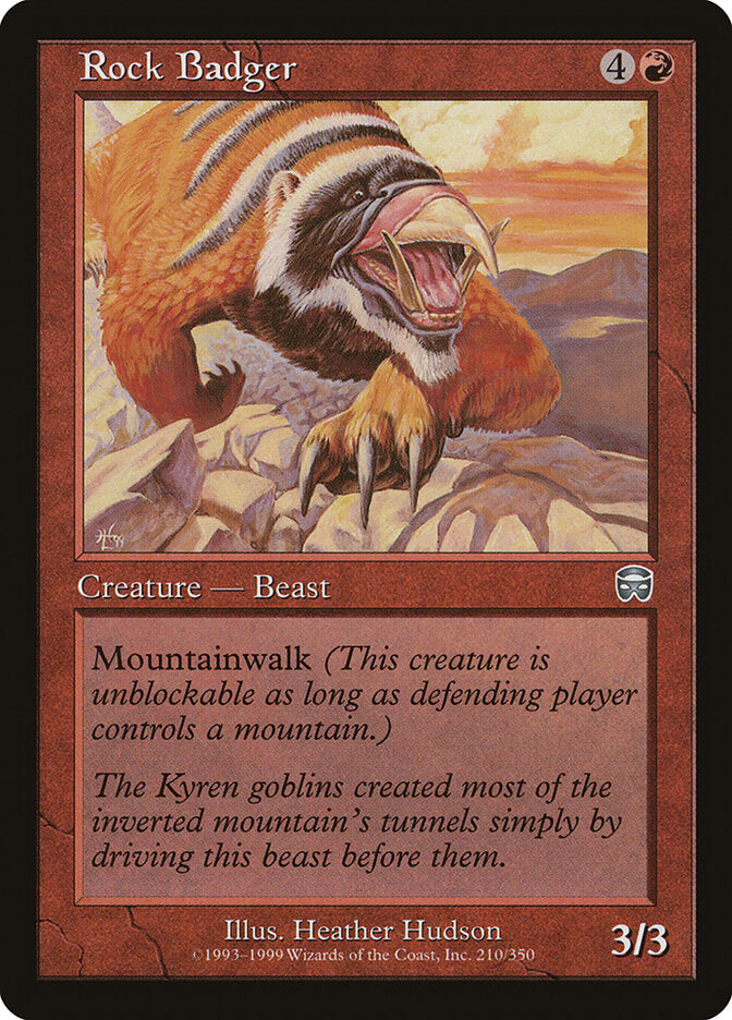 Magic: The Gathering - Rock Badger - Mercadian Masques