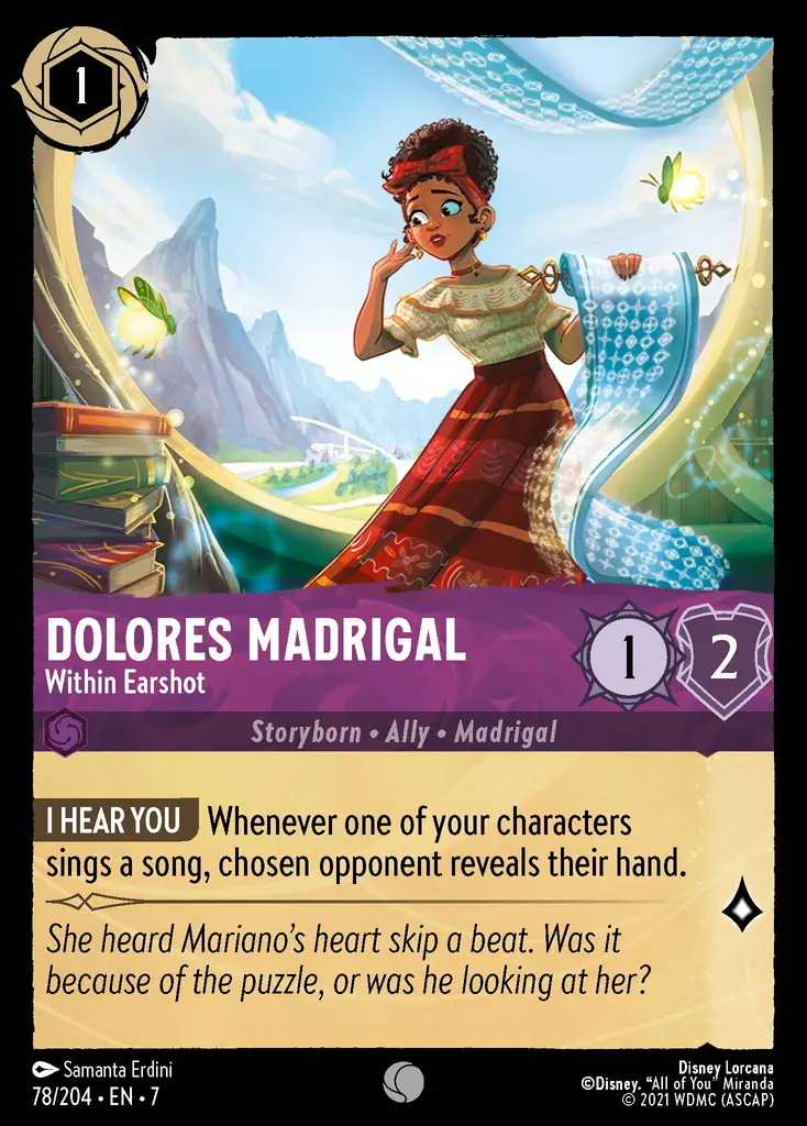 Lorcana - Dolores Madrigal - Within Earshot - Archazia's Island