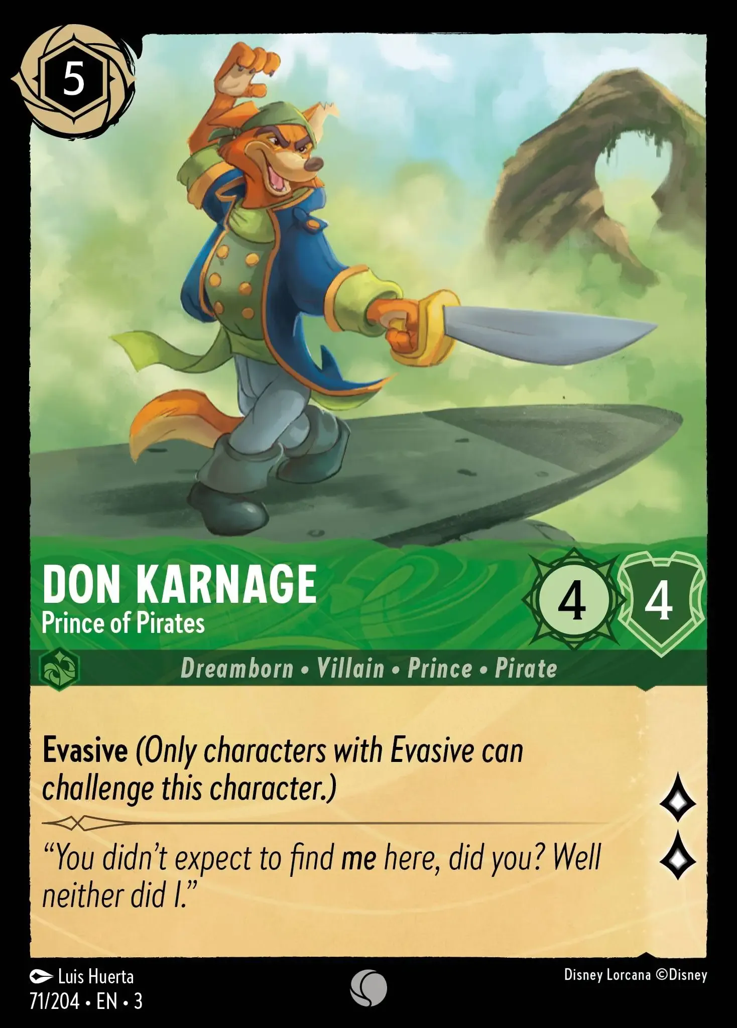 Lorcana - Don Karnage - Prince of Pirates - Into the Inklands