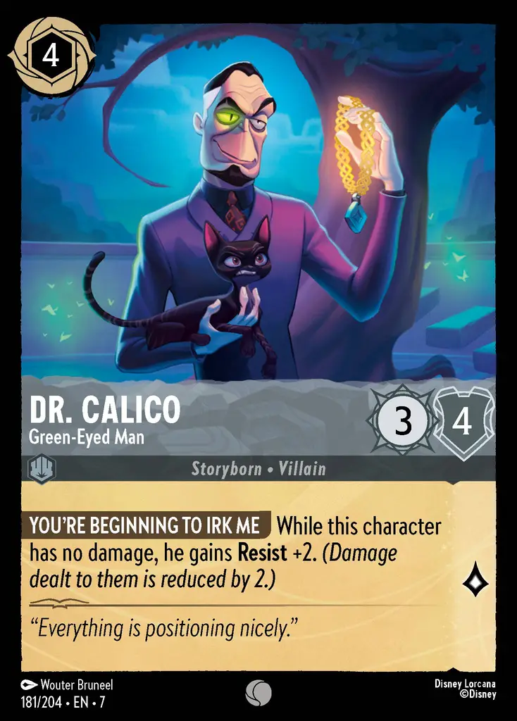 Lorcana - Dr. Calico - Green-Eyed Man - Archazia's Island