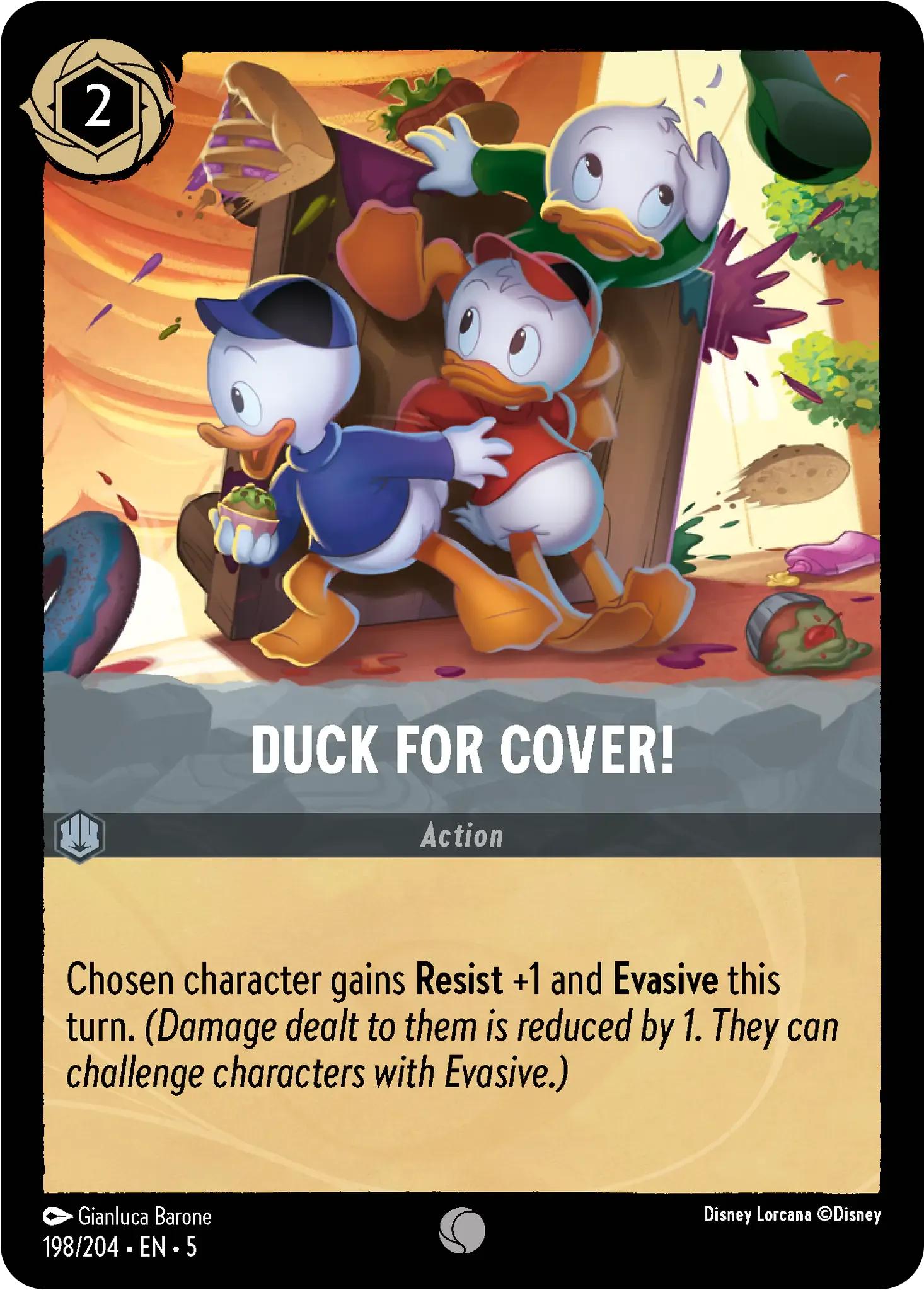 Lorcana - Duck For Cover! - Shimmering Skies