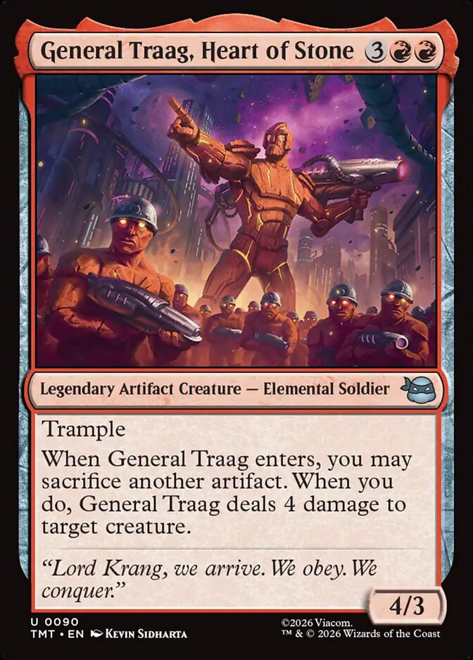 MTG - General Traag, Heart of Stone - Teenage Mutant Ninja Turtles (SOS)