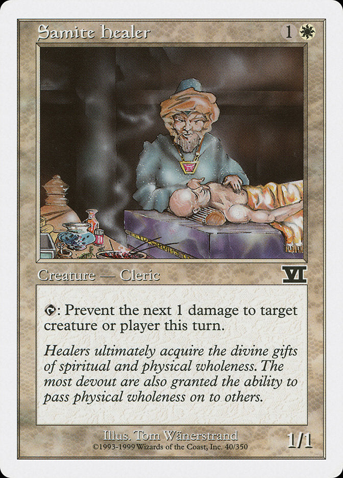Magic: The Gathering - Samite Healer - Sixth Edition