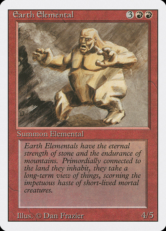 Magic: The Gathering - Earth Elemental - Revised