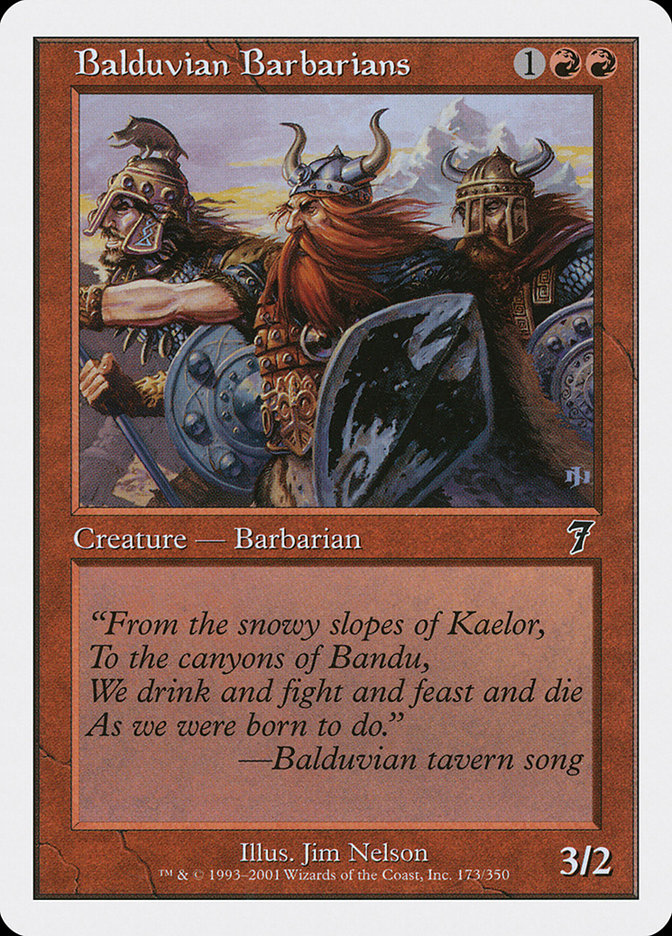 Magic: The Gathering - Balduvian Barbarians - Seventh Edition